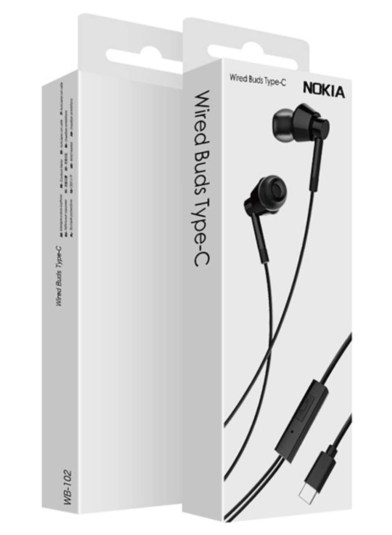 NOKIA - Nokia Wired Buds Type-C Black - Image 1