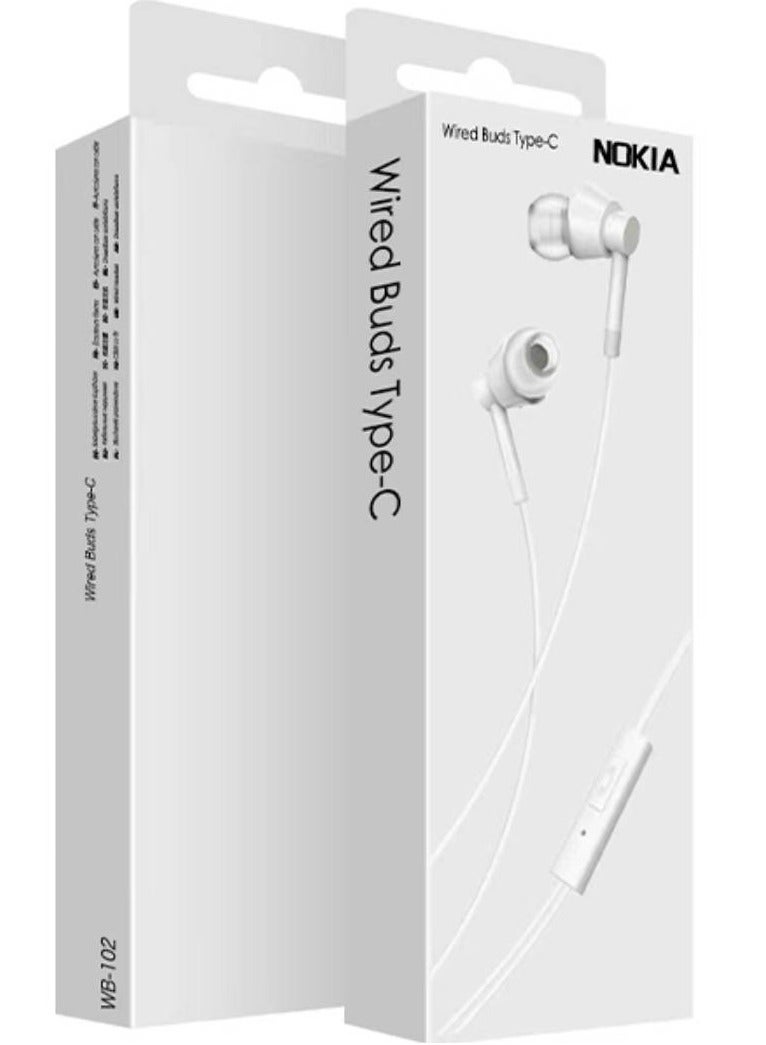 Nokia Wired Buds Type-C White - pnsku/N70046687V/45/_/1707987646/2a54379e-a1fb-468d-90e9-d7b220b57bb6