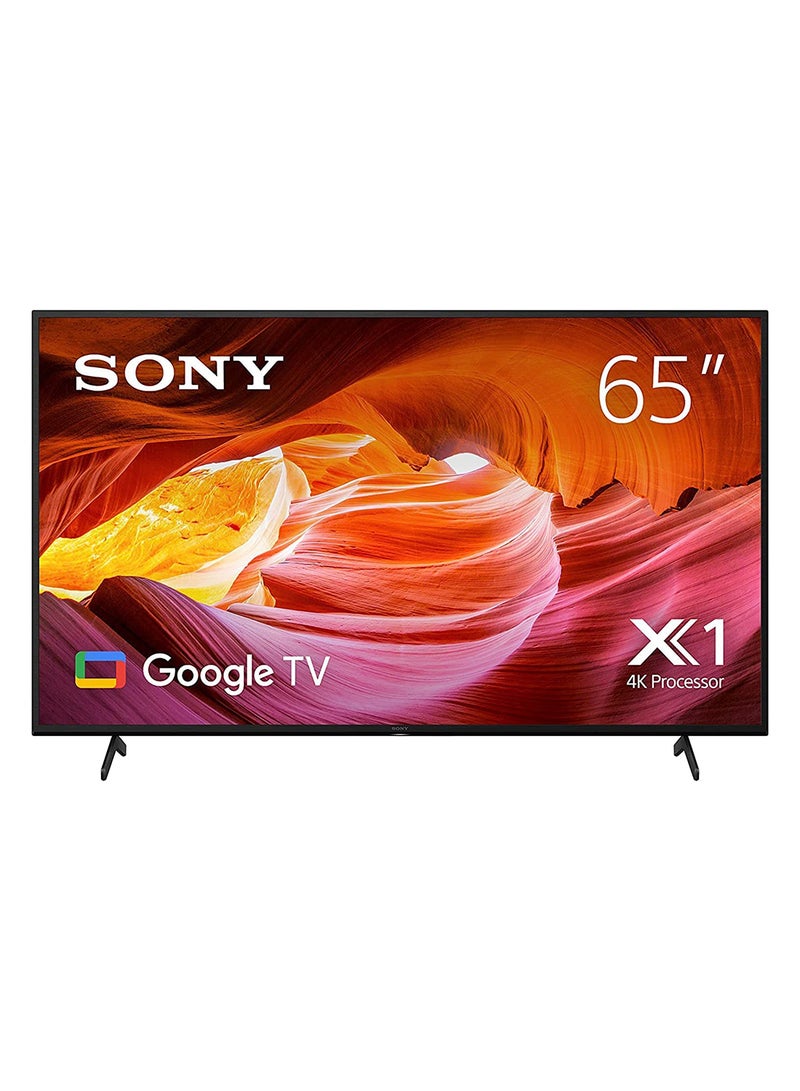 Sony - 65 Inch HDR Google TV In 4K With A Billion Colors With JVC Soundbar KD-65X75AK  +TH-N322B Black - Image 1