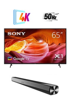 سوني تلفزيون جوجل 65 بوصة بتقنية HDR وبدقة 4K مع مليار لون مع مكبرات الصوت JVC  - Image 1
