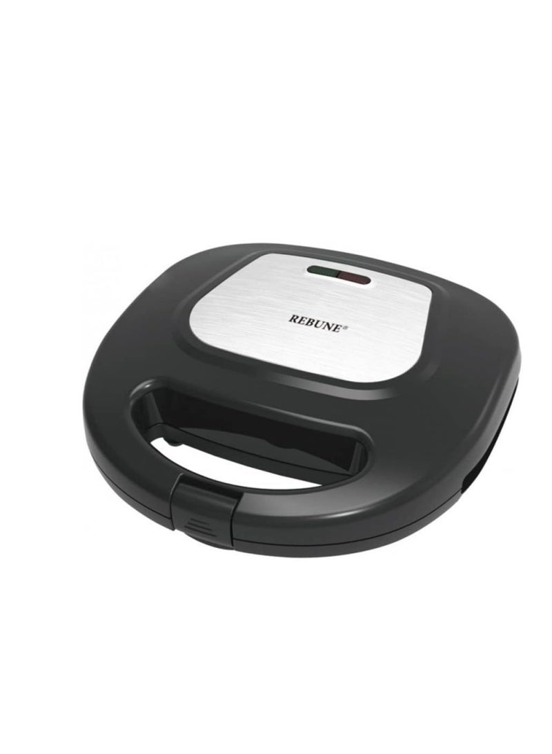 ريبون باقة فطور الصباح مع سخان الساندويتش وصانع رغوة الحليب بقدرة 1400 وات RE-5-072+RE-6-033 أسود - Image 4