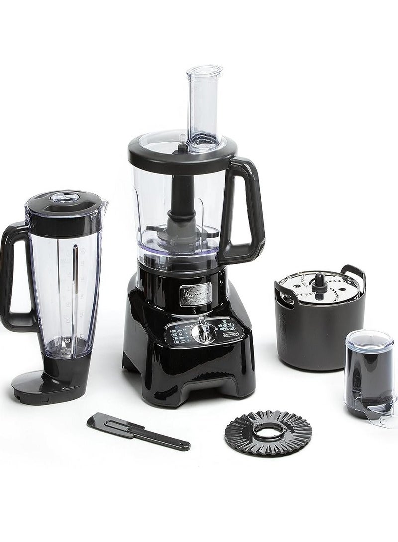Moulinex - Moulinex FP821811 DoubleForce Multi-Function Food Processor, Black 3 L 1000 W FP821811 black - Image 1