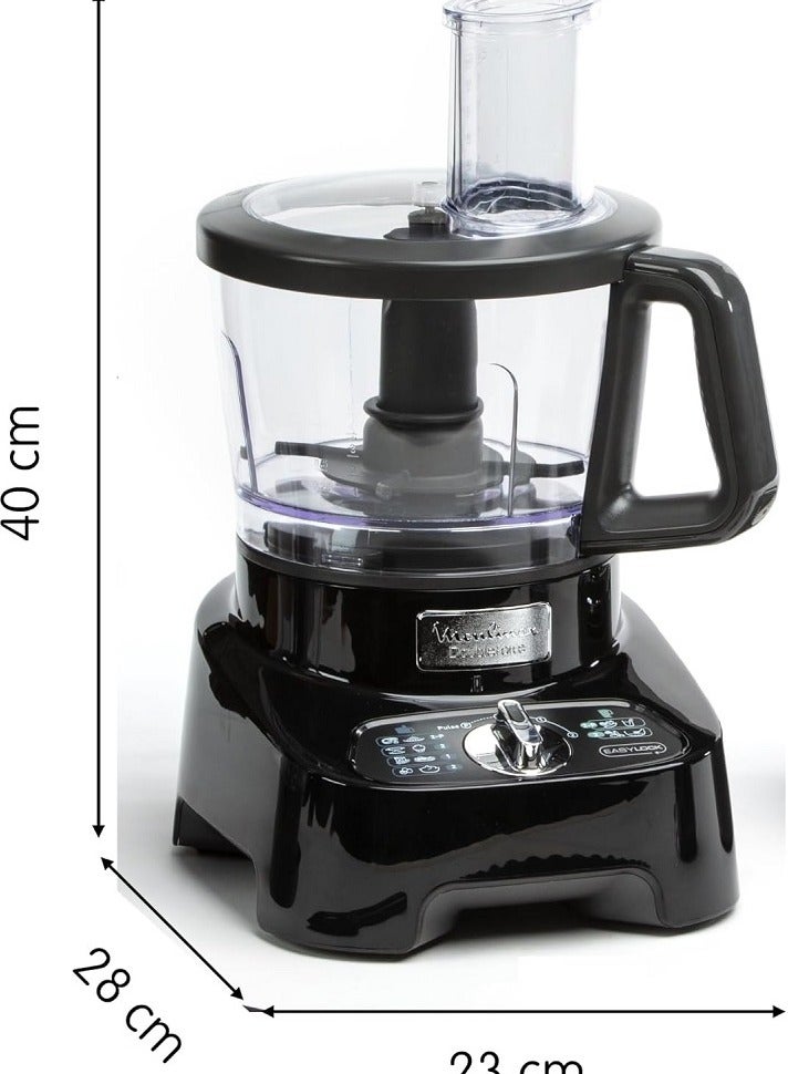 Moulinex - Moulinex FP821811 DoubleForce Multi-Function Food Processor, Black 3 L 1000 W FP821811 black - Image 1