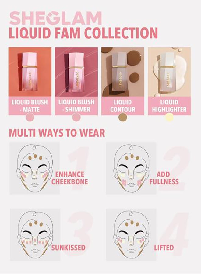 SHEGLAM - Color Bloom Liquid Blush Night Drive - Image 1