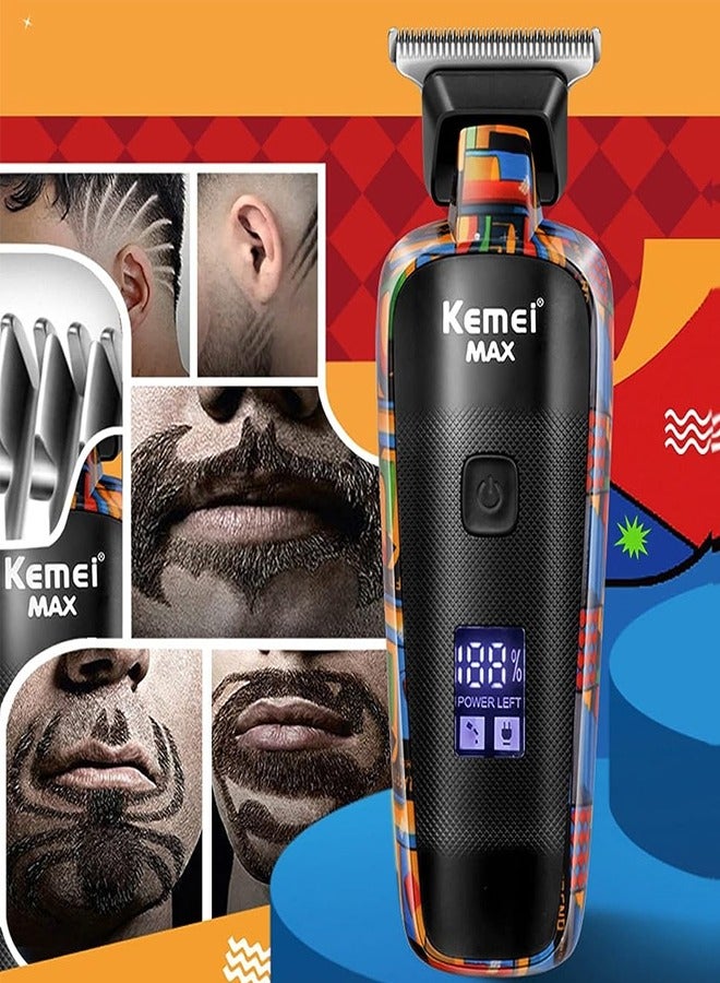 كيمي ماكينة قص الشعر الاحترافية من سبائك الألومنيوم من ماكس افييشن، لاسلكية، شاشة LCD KM-MAX5090 - Image 4