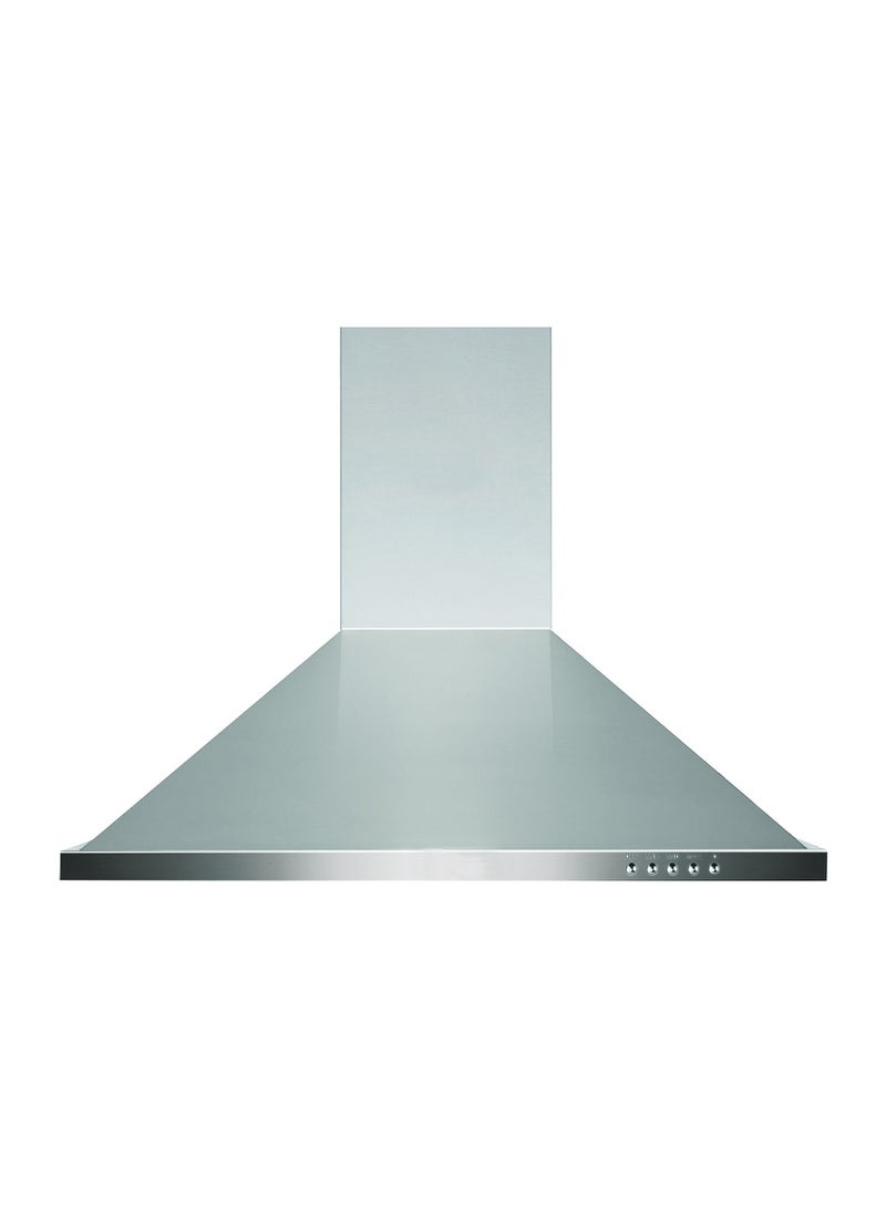 Nobel 60 cm Decorative Hood, Stainless Steel Body, Mechanical Push Button Control, 3 Speed Settings, 400 M³/H Performance, 58dba Noise Level, 28W Halogen Light, Dishwasher Safe Aluminum Cassette Filter NBI8662CH Silver 