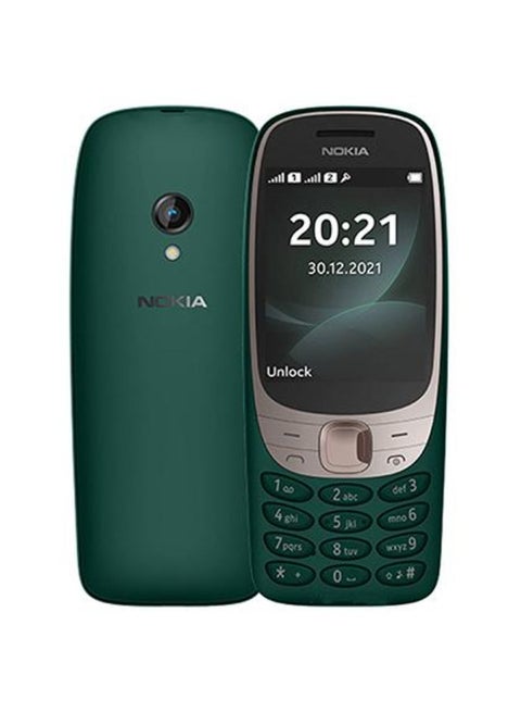 6310 Feature Phone Dual Sim Dark Green 8Mb Ram 16Mb 32Gb Expendable 4G