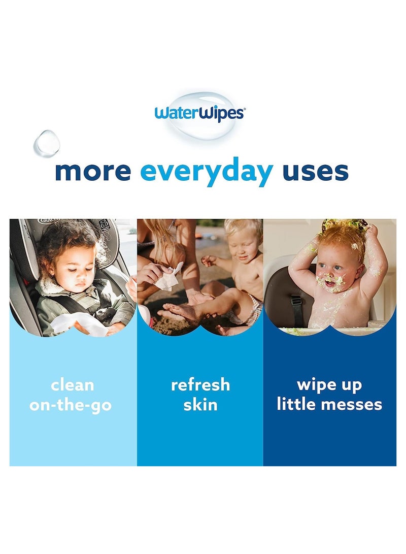 WaterWipes - Mega Value Box Baby Wipes - Pack Of 12 Pouches x 60 Sheets, 720 Wipes - Image 1
