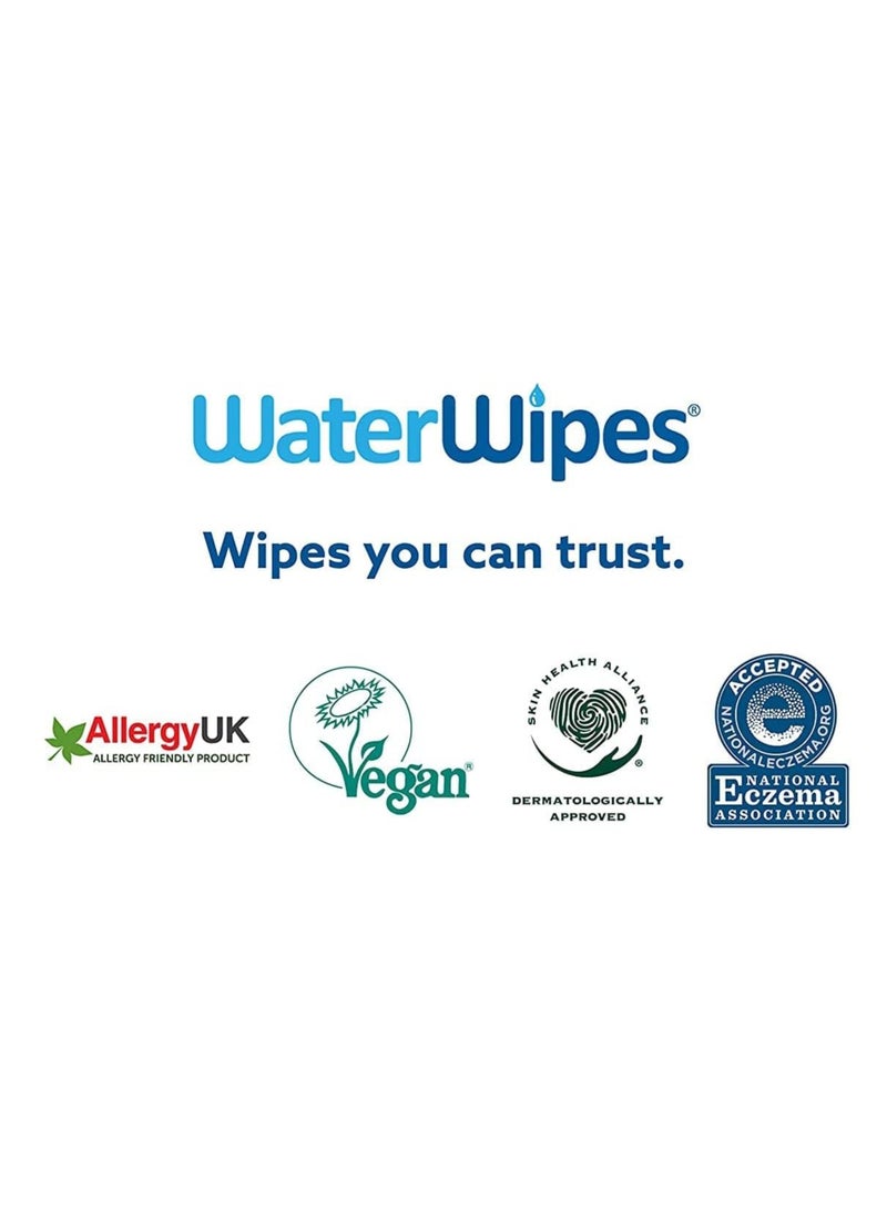 WaterWipes - Mega Value Box Baby Wipes - Pack Of 12 Pouches x 60 Sheets, 720 Wipes - Image 1