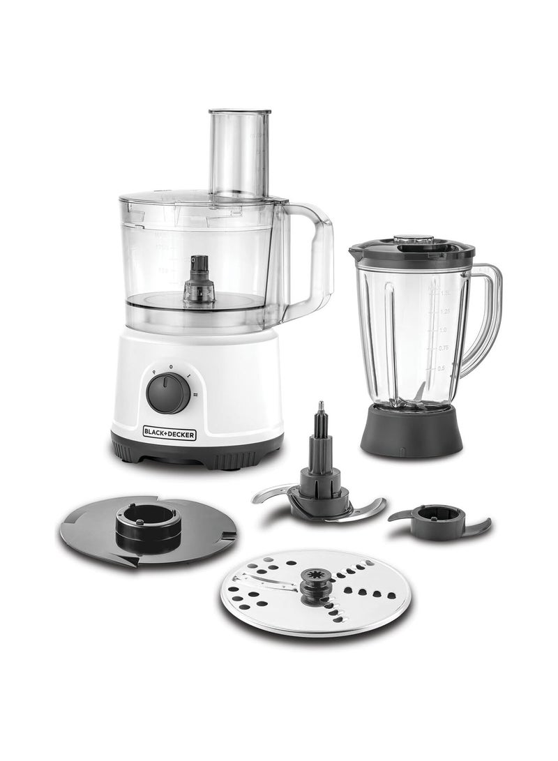 BLACK+DECKER - Food Processor 800W Multifunction 5-in-1 White - FX822-B5 800 W FX822-B5 white - Image 1