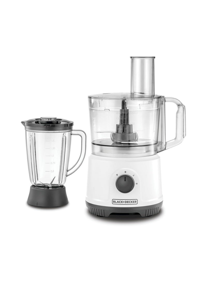 BLACK+DECKER - Food Processor 800W Multifunction 5-in-1 White - FX822-B5 800 W FX822-B5 white - Image 1