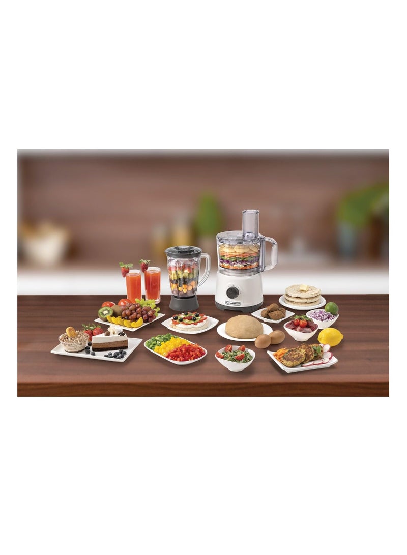 BLACK+DECKER - Food Processor 800W Multifunction 5-in-1 White - FX822-B5 800 W FX822-B5 white - Image 1