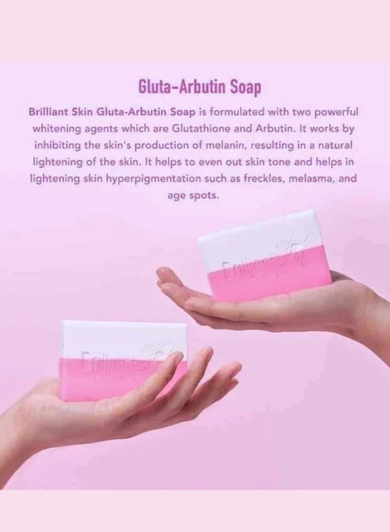 بريليانت سكين إسينشالز صابون تبييض غلوتا-أربوتين الأصلي 135غ 1 قطعة - Image 2