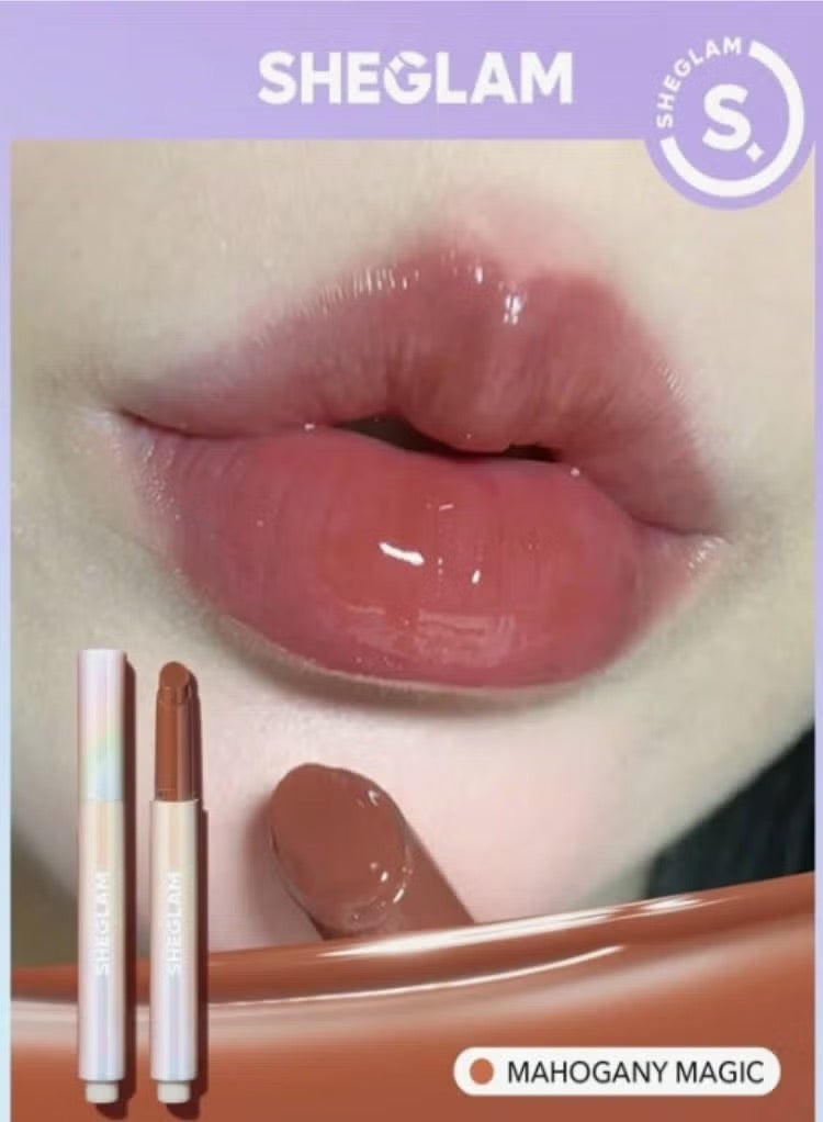 SHEGLAM - Pout-Perfect Shine Lip Gloss - Mahogany Magic In Bloom - Image 1