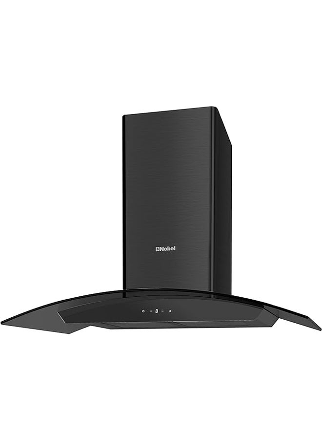 Nobel 90cm Built-in Hoods with 3 Speeds Touch Control Switch with Digital Display with Metal Motor House And Metal Fan Nobel NCH8931 Black  - Image 1