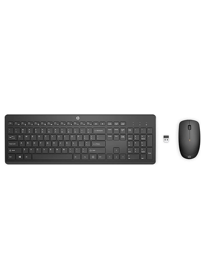 HP 230 Wireless Keyboard And Mouse Combo Set, 1600 Dpi, English Arabic, 18H24AA#ABV Black  - Image 1