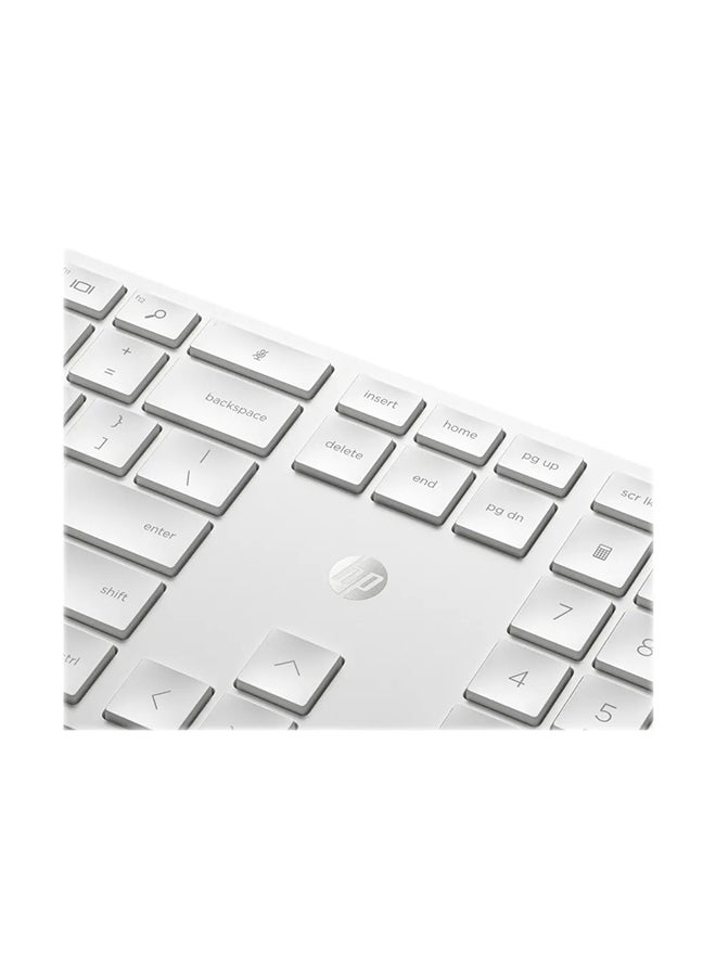 650 - Set With Keyboard And Mouse - Wireless - 2.4 GHz White