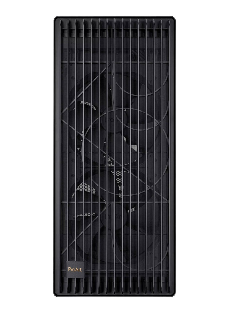 ASUS ProArt PA602 Gaming E-ATX Computer Case, 2x 200mm & 1x 140mm Pre-Installed Fans, Up to 420mm Radiator & 6x Fans Support, Dual Air Deflectors, 15.5mm Open Grills, 90DC00J0-B09000 Black  - Image 2