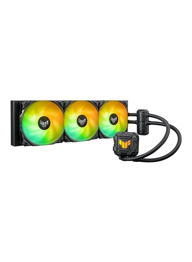 ASUS TUF Gaming LC II 360 ARGB Liquid Cooler – 360mm Radiator, 3 x 120mm TUF ARGB Fans, 400mm Reinforced Tubing, Decoupled Low-Noise Pump with Cover, Aura Sync Compatible, High-Density Fins, Anti-Corrosion Coating, Universal Compatibility for Intel & AMD, 90RC00M1-M0UAY0 Black  - Image 5