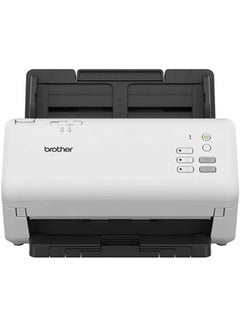 brother ADS-4300N Scanner, 80 Sheets ADF, 40 PPM Simplex / 80 IPM Duplex Scan Speed, 600 DPI Resolution, Black/White | 5WDE0600173 White  - Image 1