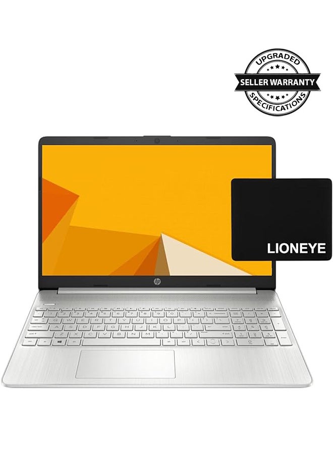 HP - 15 Laptop With 15.6-Inch Display, AMD Ryzen 5 5500U Processor/16GB RAM/1TB SSDAMD Radeon R5 Graphics/Windows 11 + LIONEYE Bundle English Silver (Upgraded Version) - Image 1
