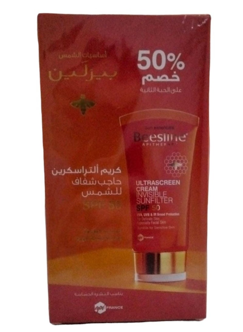 Beesline Ultrascreen Cream Invisible Sunfilter 50% Discount On 2*60 MLml - Image 2