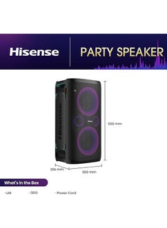 Hisense Party Speaker The All In One For Party Sound Boost Your Party Into Lifer With 400 Watts Output Power HP 100 Black  - Image 2