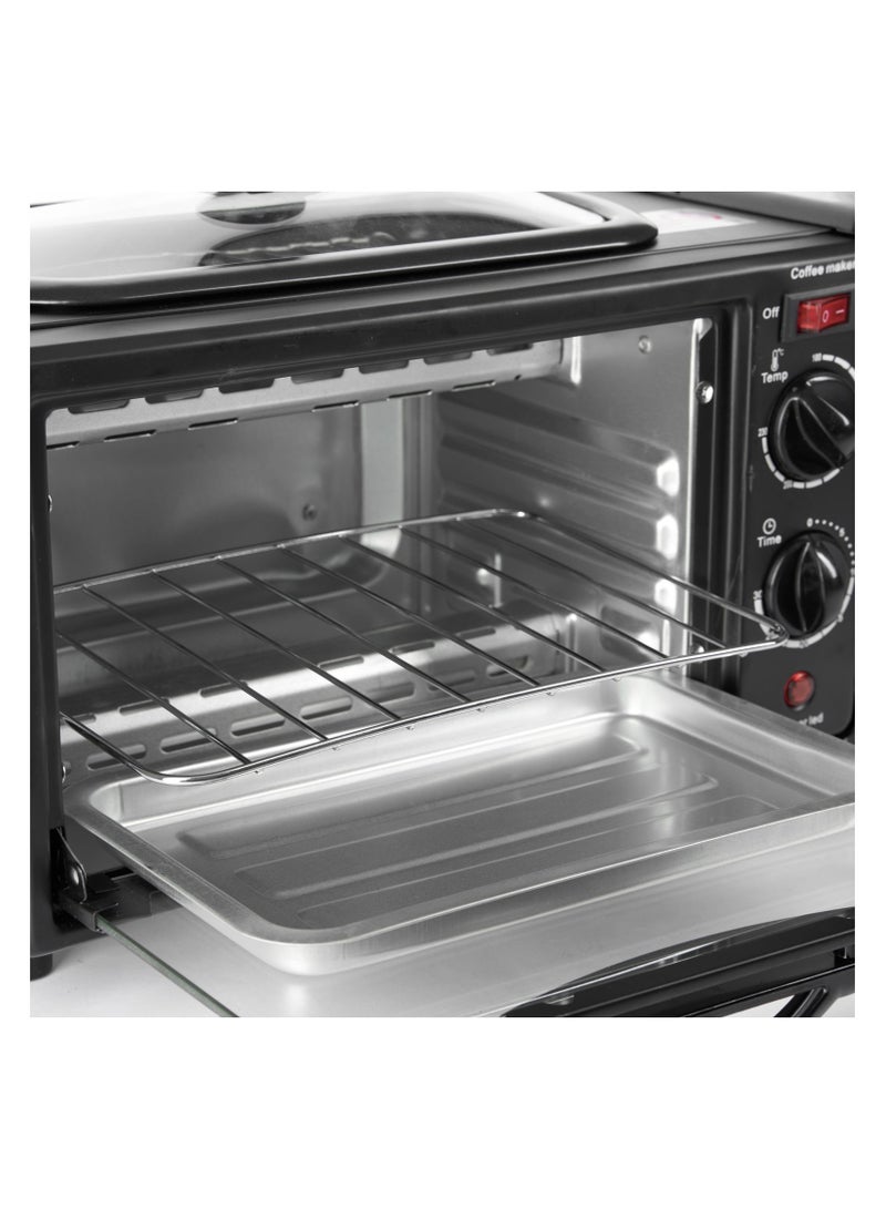 Sonifer Breakfast Maker 3 In1 Oven Grill And Coffee Maker 5 L 1250 W 4004 Black  - Image 5