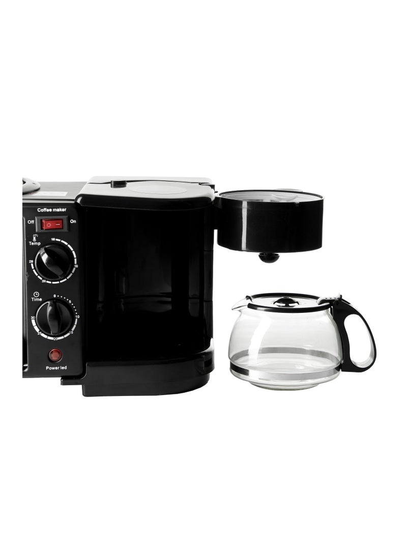 Sonifer Breakfast Maker 3 In1 Oven Grill And Coffee Maker 5 L 1250 W 4004 Black  - Image 4