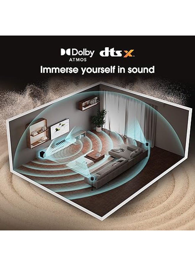 Hisense - 5.1 Channel 340W Dolby Atmos Soundbar With Wireless Subwoofer And Rear Speakers AX5100G Black - Image 1