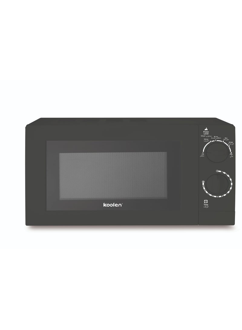 KOOLEN Microwave Oven With Mechanical Control 20 L 1 W 802100004 Black  - Image 2