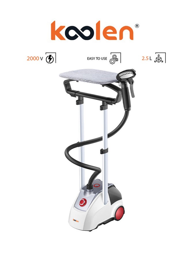 KOOLEN Garment Steamer 2.5 L 2000 W 803104005 White - Image 1