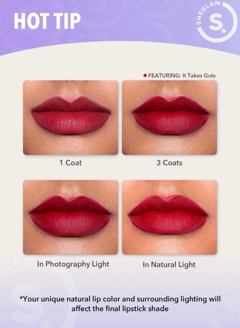 SHEGLAM - Dynamatte Boom Long Lasting Matte Lipstick Bold Type - Image 1