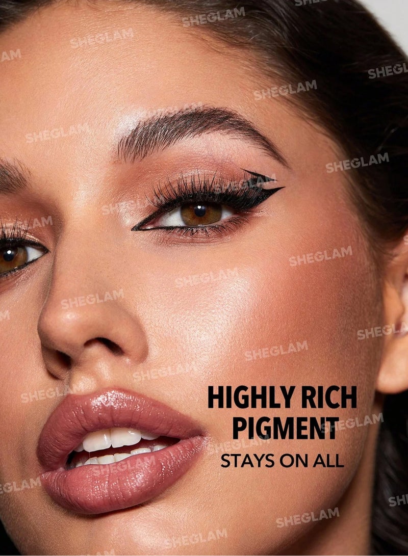 SHEGLAM - So Rich Waterproof Liquid Eyeliner Black - Image 1