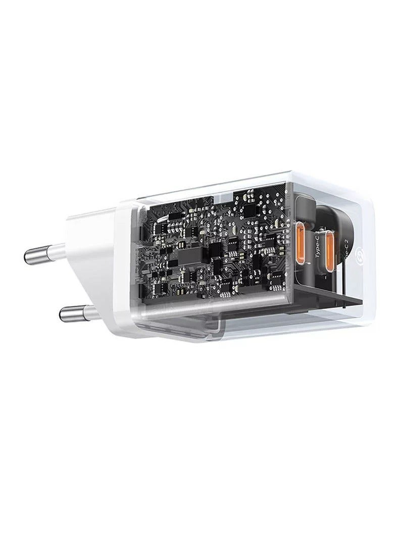 Baseus OS-Baseus GaN5 Pro Fast Charger C+C 40W EU White - Image 5