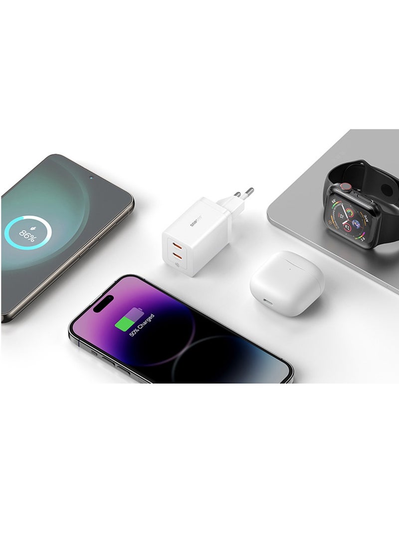 بيسوس شاحن سريع OS-Baseus GaN5 Pro C+C بقوة 40 وات بالاتحاد الأوروبي - Image 4