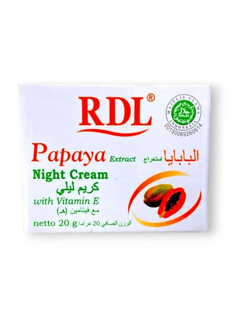 ار دي ال كريم البابايا الليلي مع فيتامين هـ 20 جرام