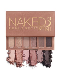 Urban Decay Naked3 Mini Eyeshadow Palette Pigmented Eye Makeup Palette For On The Go Ultra Blendable Up To 12 Hour Wear Multicolor  - Image 1