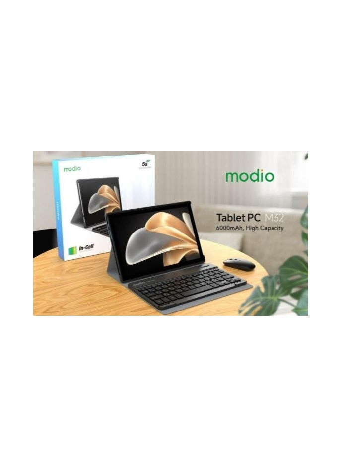 modio - M32 5G Android Tablet PC 10.1 Inch 8Gb Ram 512Gb Rom Dual Sim 6000mAh Wireless Keyboard And Mouse - Image 1