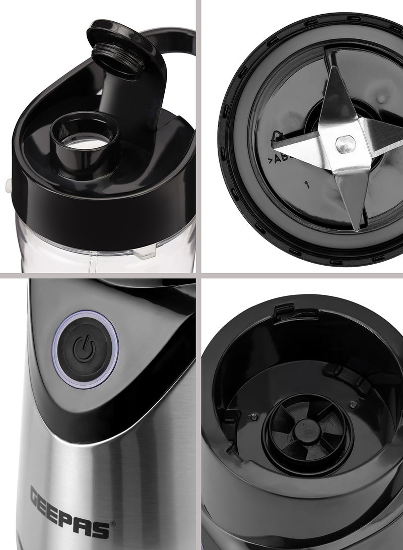 Personal Blender | Stainless Steel Blade - Safety Lock, 570ml & 400ml BPA-Free Tritan Jar, Multi- Safe Protection, Abs Plastic Housing 500 W GSB44075  image 8
