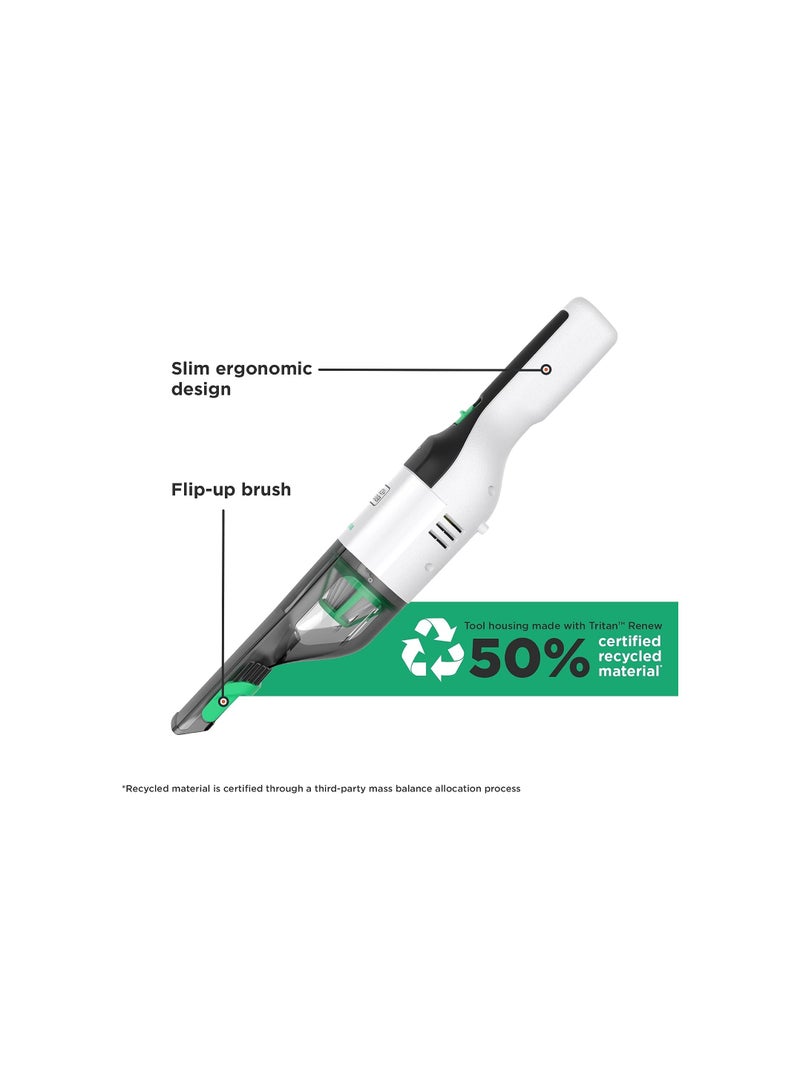 BLACK+DECKER Reviva 7.2V 2Ah Cordless Eco Hand Vacuum Made From 50% Recycled Material With 100% Sustainable Packaging, 200 W REVHV8C-GB Multicolour  - Image 2