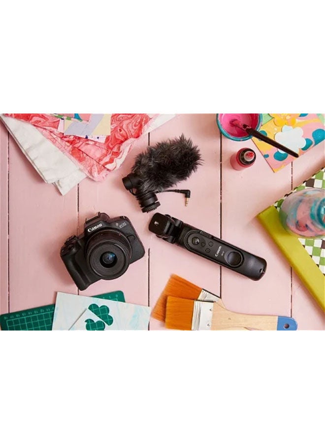 EOS R50 Hybrid Camera + RF-S 18-45mm F4.5-6.3 IS STM Lens - Vlogger Kit