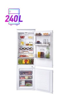 CANDY Combi Built-In 2 Door Bottom Mounted Refrigerator CKBBF172K White  - Image 1