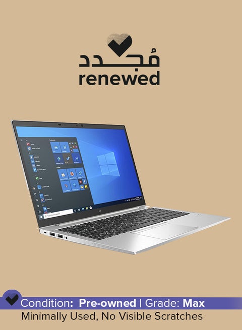 Renewed - Elitebook 840 G8 Laptop With 14-Inch FHD Display,Intel Core i5/11th Gen Processor/32GB DDR4 RAM/512GB SSD/Windows 10 Pro English Silver