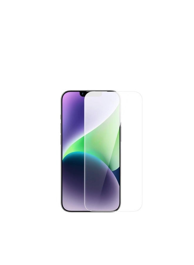 Baseus OS-Baseus Diamond Series HD All-Tempered-Glass Screen Protector for iP 13 Pro Max/14 Plus, (Pack of 1, with cleaning kit and EasyStick installation tool) Clear  - Image 2