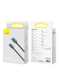 Baseus Baseus Crystal Shine Series Fast Charging Data Cable Type-C to Type-C 100W 1.2m Black  - Image 1