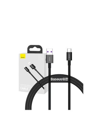 Baseus Superior Series Fast Charging Data Cable USB to Type-C 66W 1m Black - pnsku/N70047459V/45/_/1708351243/bb57d4a1-6beb-48ba-b4d8-b44af5f803c5