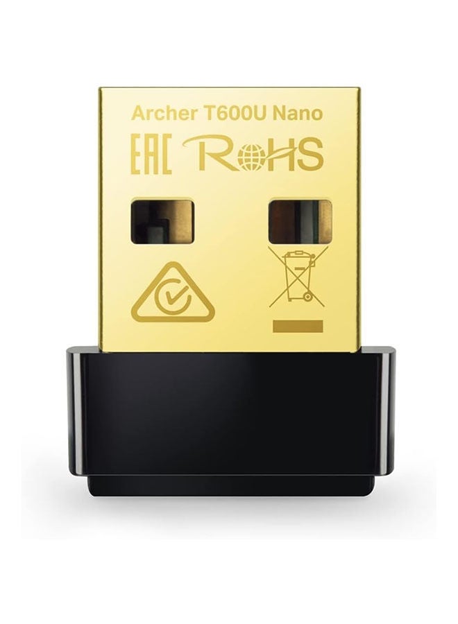 TP-LINK - Archer T600U Nano | AC600 Nano Wireless USB Adapter Black - Image 1