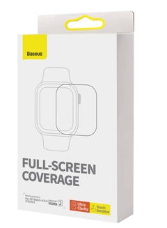 Baseus Baseus NanoCrystal Series Screen Protective Film 45mm for AP Watch 7/8, (Pack of 2, with 2 cleaning kits and scraper) Clear  - Image 1