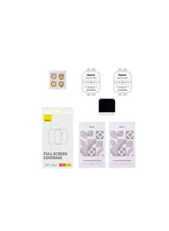 Baseus Baseus NanoCrystal Series Screen Protective Film 45mm for AP Watch 7/8, (Pack of 2, with 2 cleaning kits and scraper) Clear  - Image 3